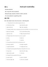 Câu hỏi trắc nghiệm bài 1 môn Giáo dục công dân lớp 12 - Trường THPT Nam Giang